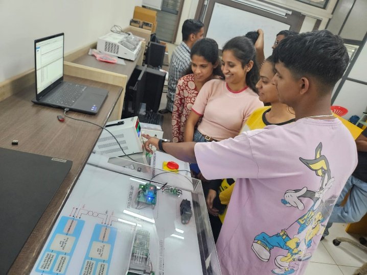 Students working with BLH equipment at KLE Technological University, Belagavi